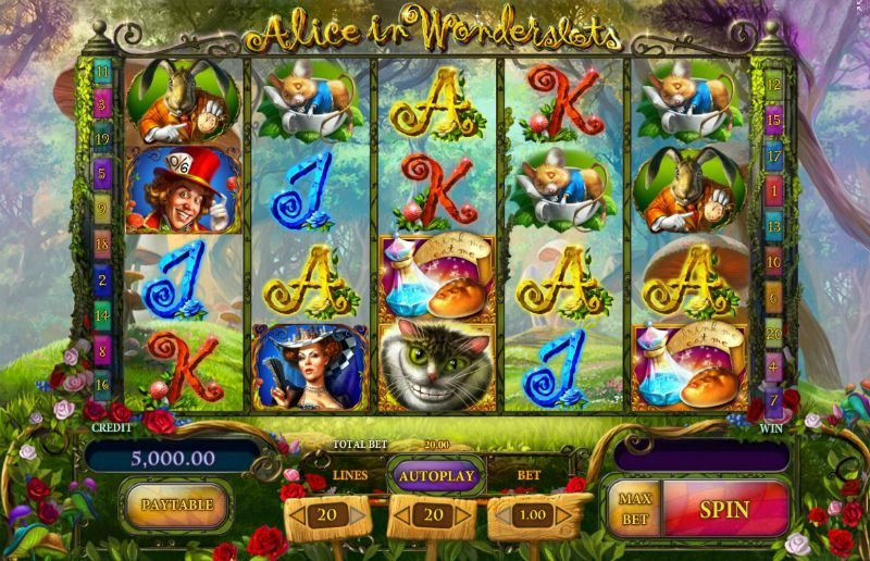 How to play Alice in Wonderslots from the developer Playson.