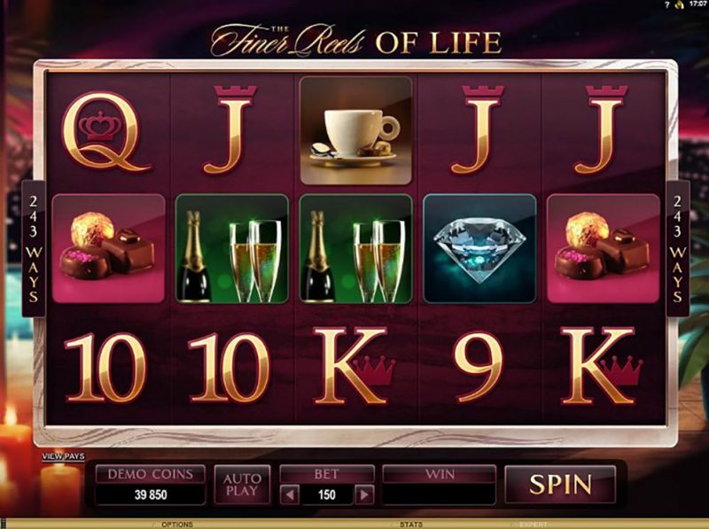 The Finer Reels of Life slot machines by Microgaming