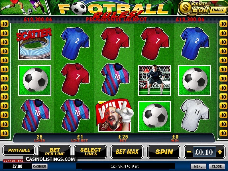 Jogo de slots online com regras de futebol