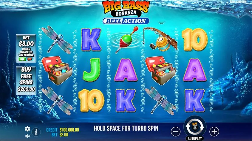 jugabilidad de big bass bonanza reel action